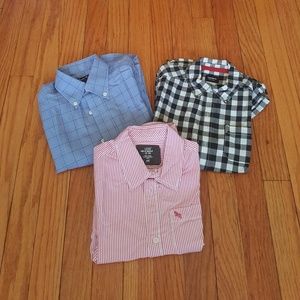 BUNDLE Boys Button Up Dress Shirts